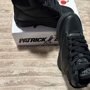 Patrick Kids Black High-Top Sneakers